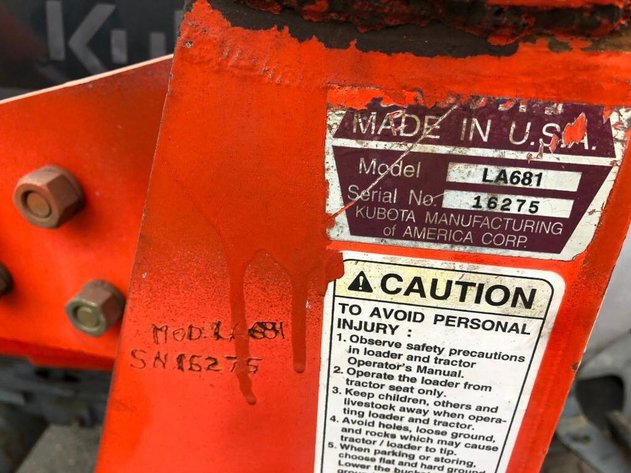 Image for AUCTION - Kubota LA681 Tractor