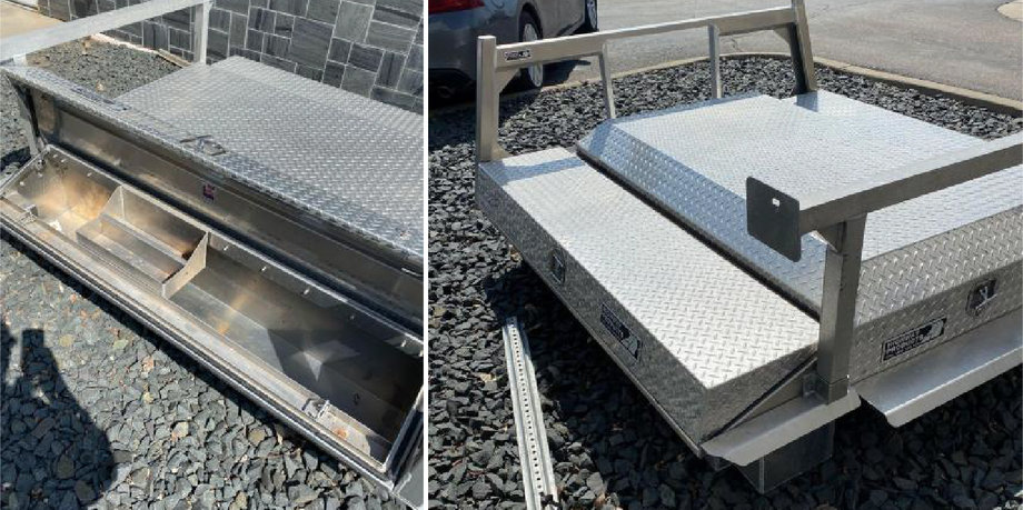 2011 Dodge Ram 2500 Heavy Duty Crew Cab Long Box 4X4 & Pickup Slide in Tool Box and Storage Unit