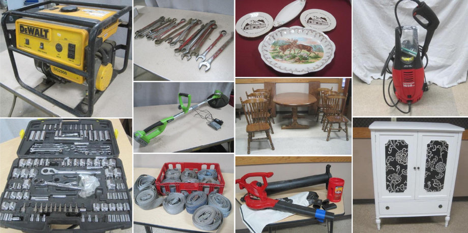 Furniture, Decor, Household, Shop Supplies, Glassware, Lawn and Garden, Plus More!