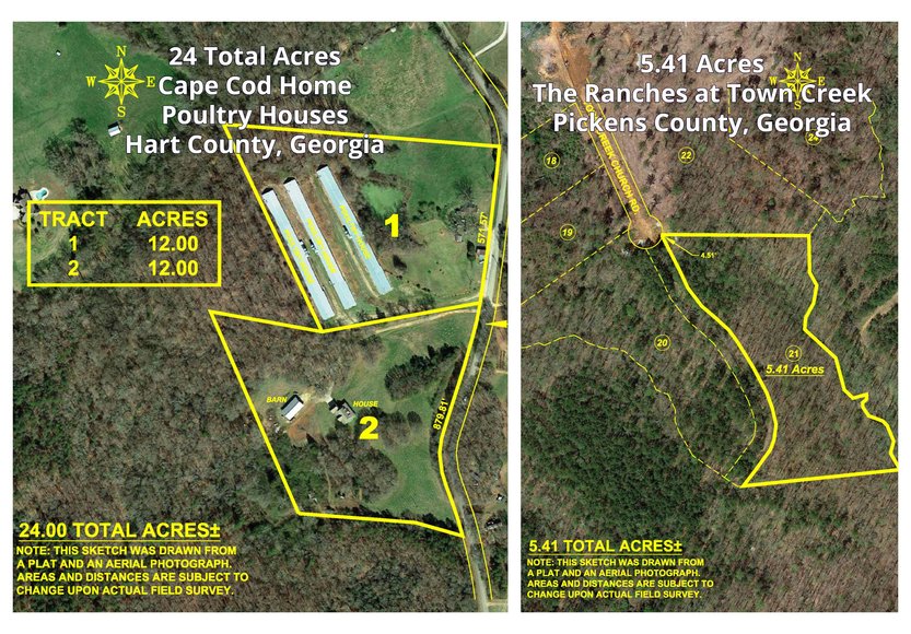 Lender Ordered Real Estate Auction Hart and Pickens County