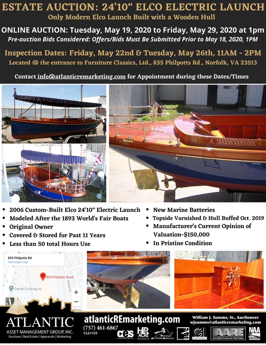 Image for Electric Launch Boat - Click Here For Details