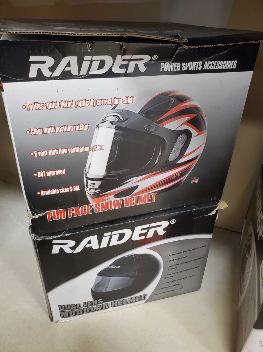 Image for New Merchandise, Helmets, ATV, Snowmobile related inventory