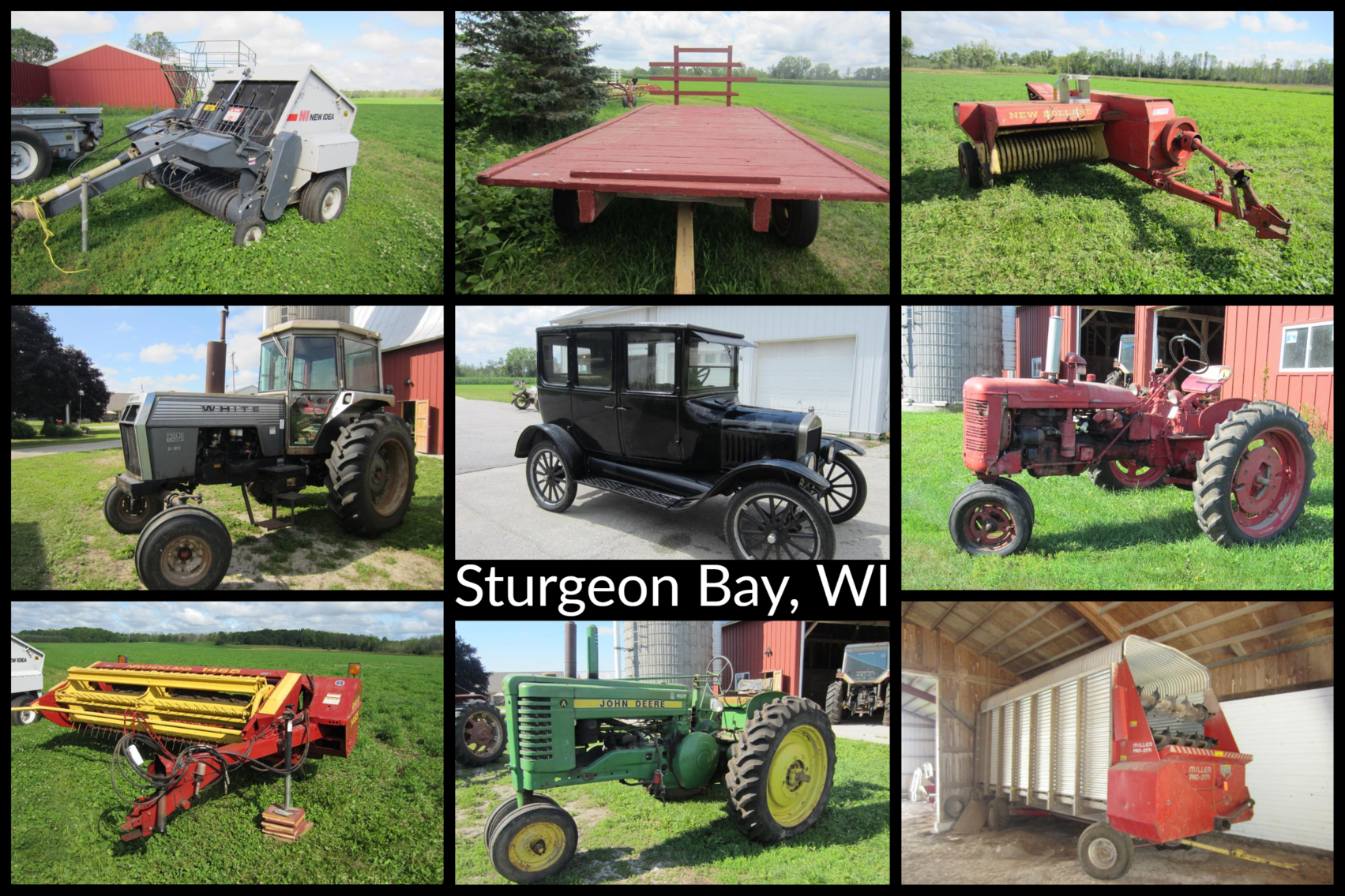 Farm Estate 1925 Model T, Tractors, Haying & Tillage Equipment