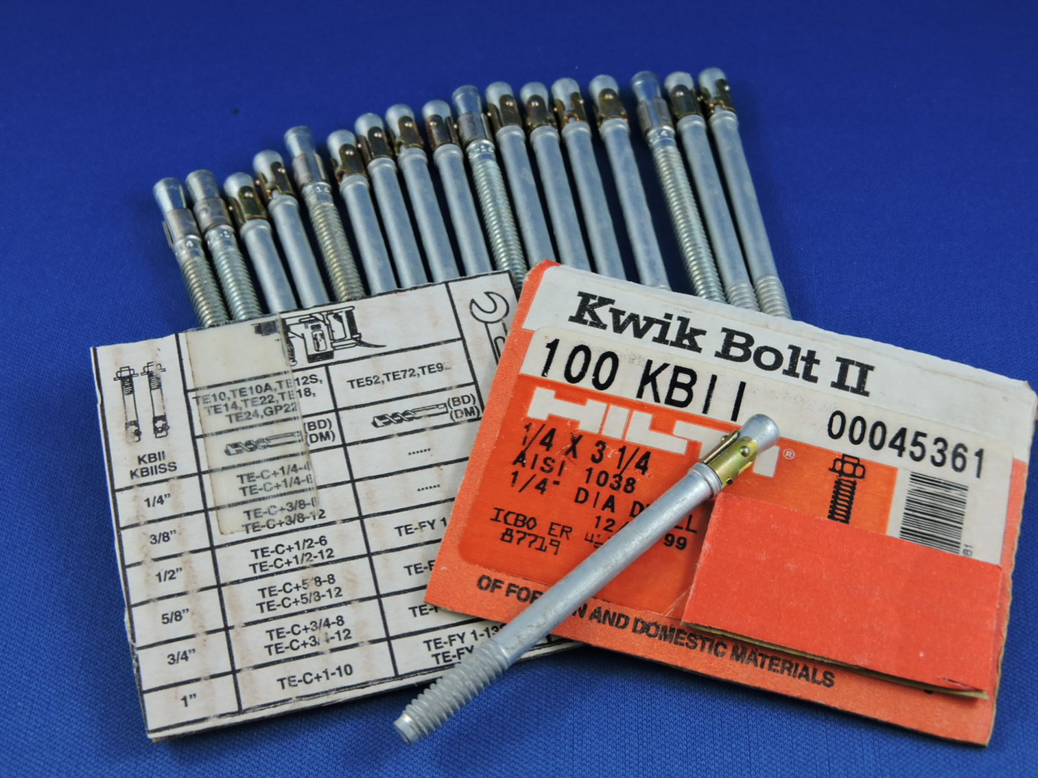 Image for HILTI - Kwick Bolt - Hilti Nail - Hardware Inventory Clearance