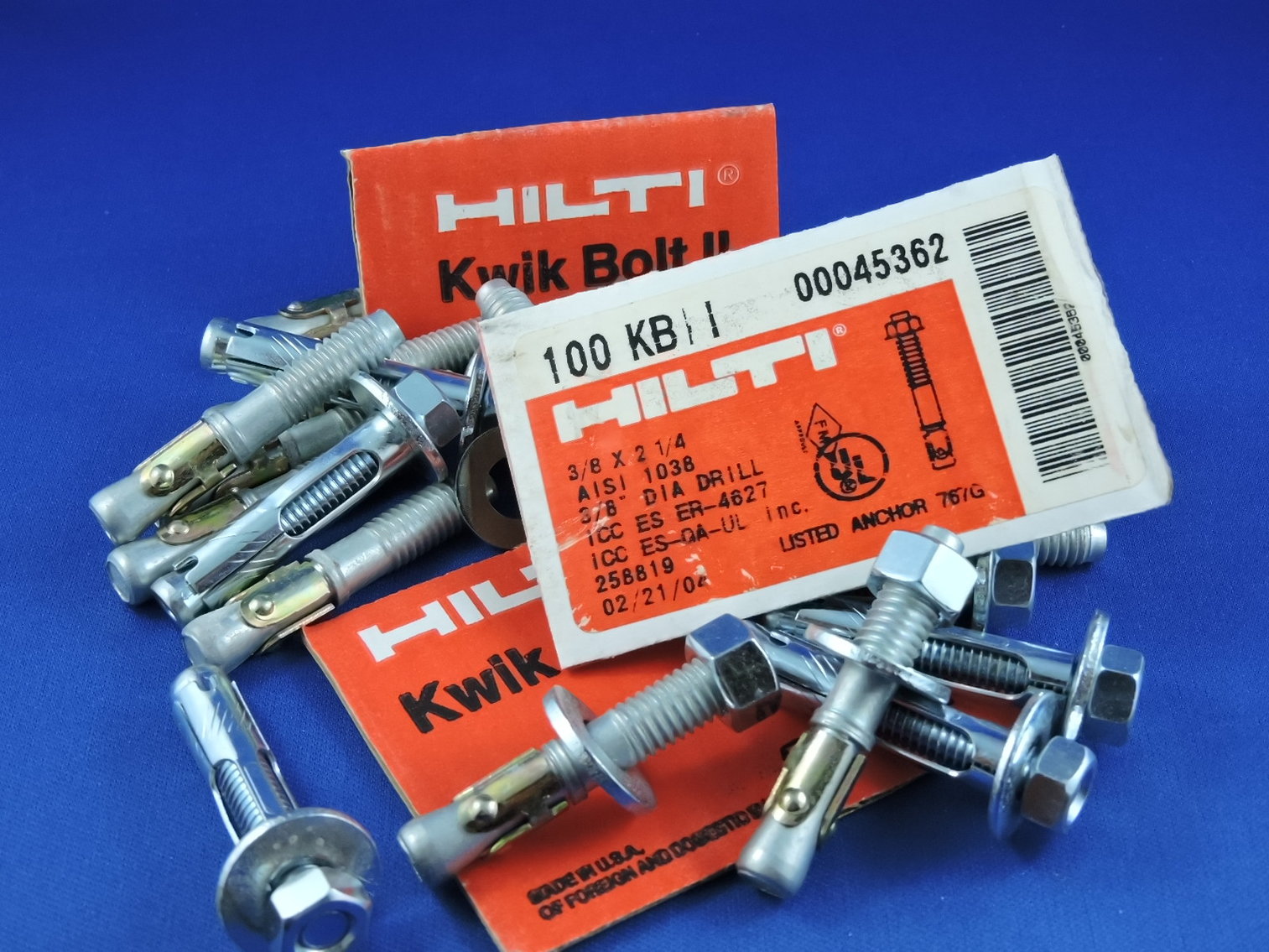 Image for HILTI - Kwick Bolt - Hilti Nail - Hardware Inventory Clearance