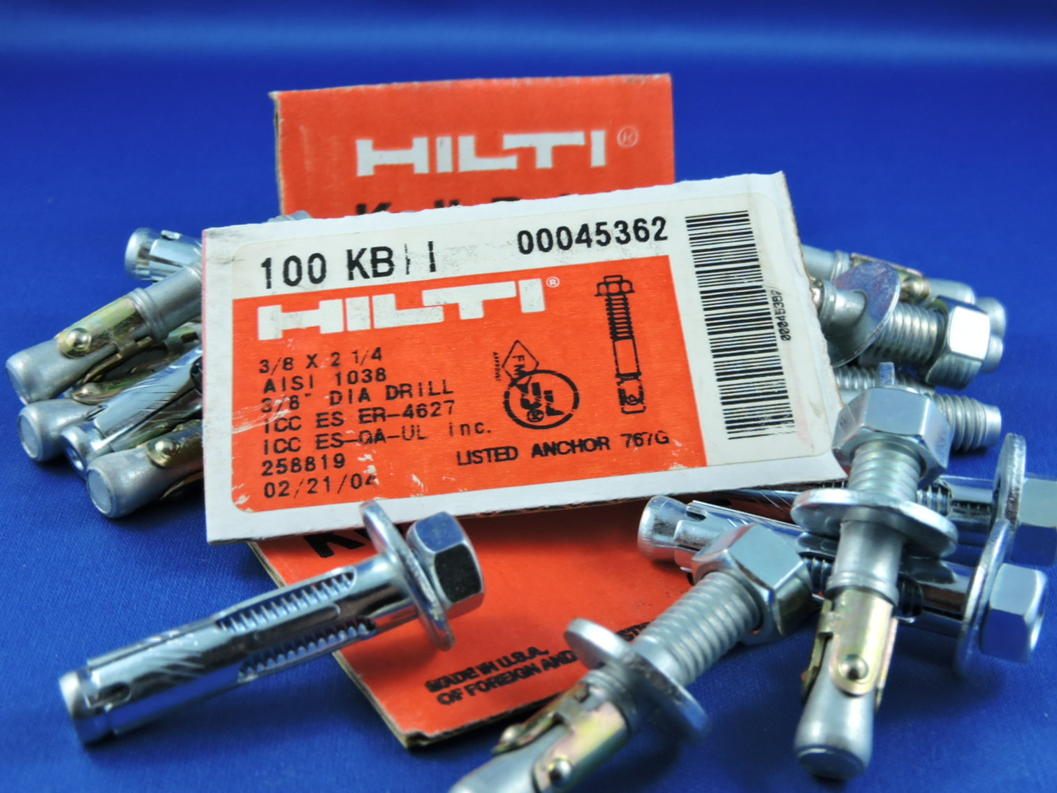 Image for HILTI - Kwick Bolt - Hilti Nail - Hardware Inventory Clearance