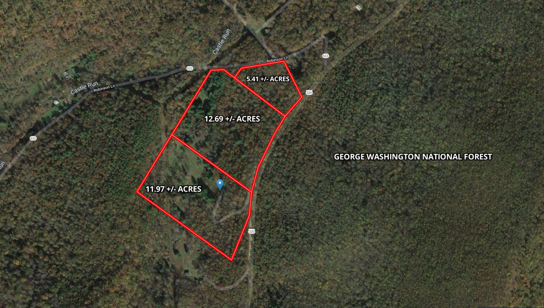 Image for 2 BR/1 BA Log Cabin on 30 +/- Acres Bordering National Forest in Bath County, VA