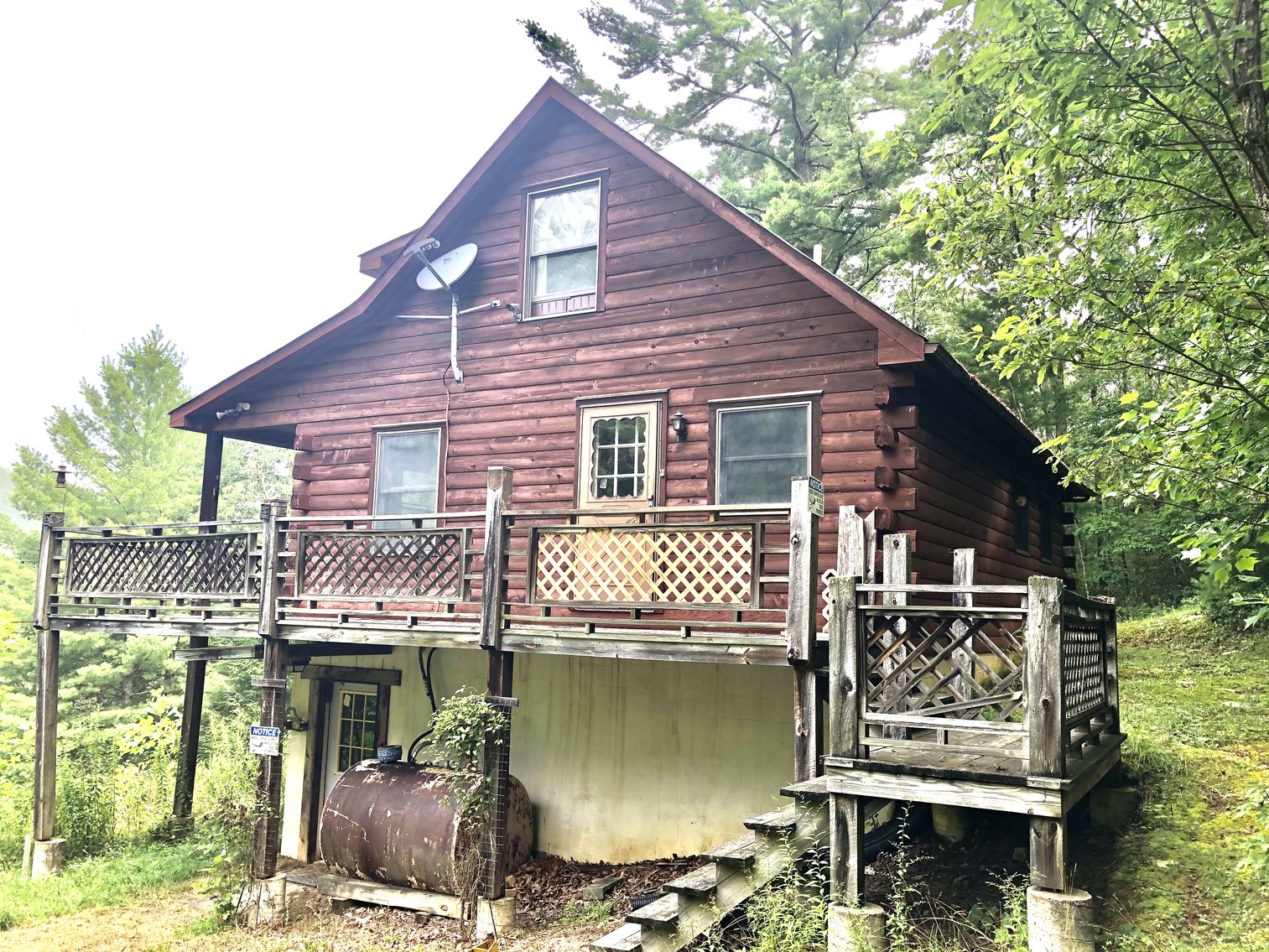 Image for 2 BR/1 BA Log Cabin on 30 +/- Acres Bordering National Forest in Bath County, VA