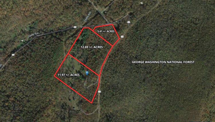 Image for 2 BR/1 BA Log Cabin on 30 +/- Acres Bordering National Forest in Bath County, VA