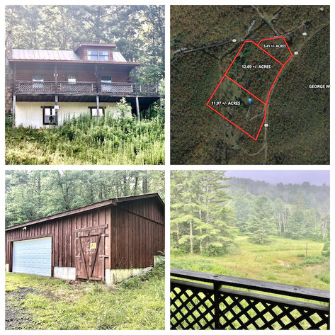 Image for 2 BR/1 BA Log Cabin on 30 +/- Acres Bordering National Forest in Bath County, VA