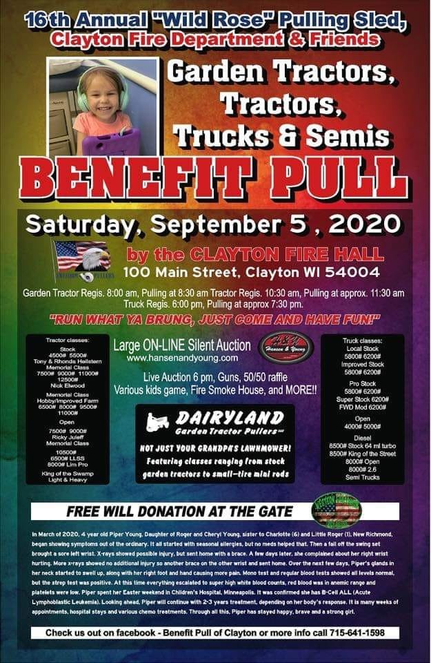 Image for 2020 Clayton Benefit Pull Auction