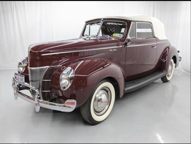 Image for Public Virtual Classic Car Auction: Lot 452 - 1940 Ford Deluxe Convertible