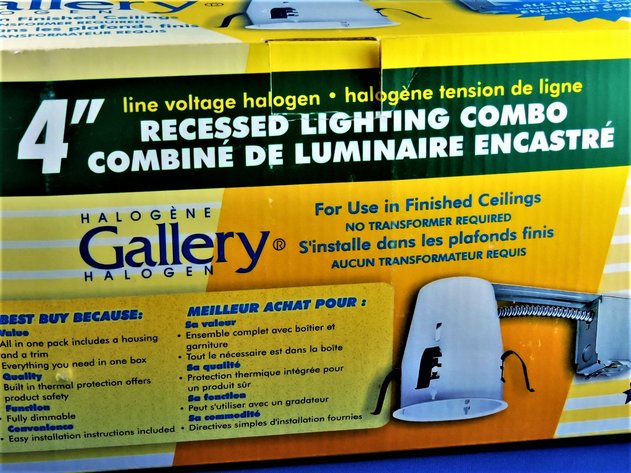 Image for Halogen Four Inch Recessed Lighting Combo - Hardware Store Inventory Clearance!