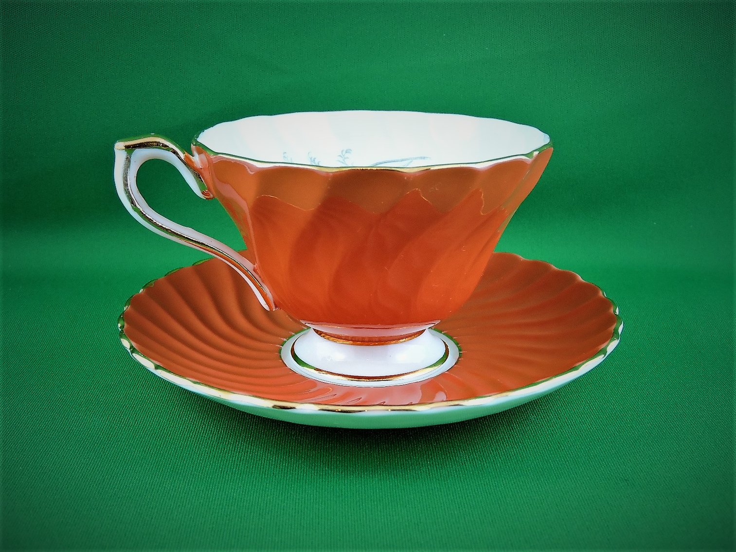Image for Aynsley Fine Bone China Tea Cup and Matching Saucer - Made in England