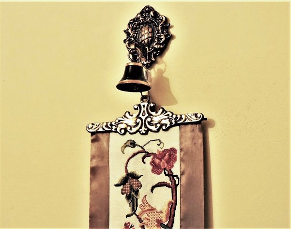 Image for Jacobean Cross Stitch Bell Pull - Vintage