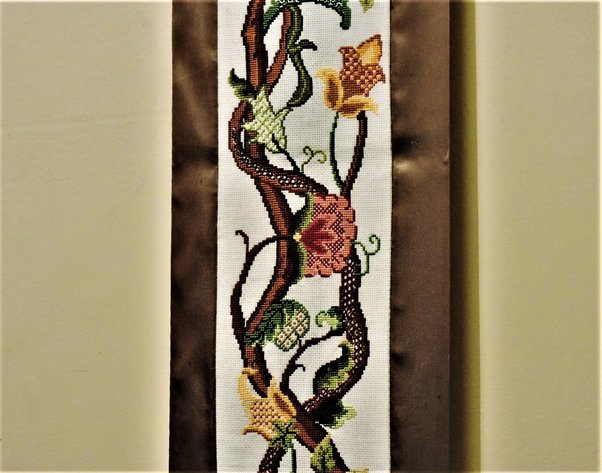 Image for Jacobean Cross Stitch Bell Pull - Vintage