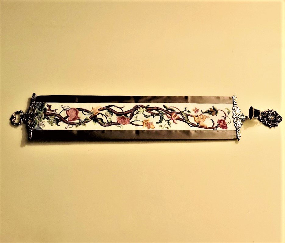 Image for Jacobean Cross Stitch Bell Pull - Vintage