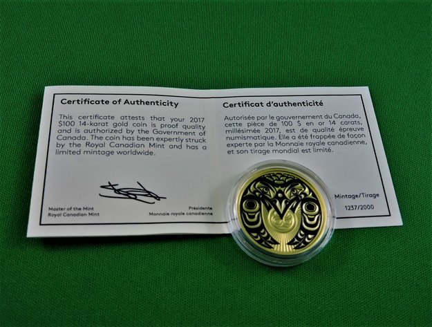 Image for Gold Coin - Raven Brings the Light - RCM 2017