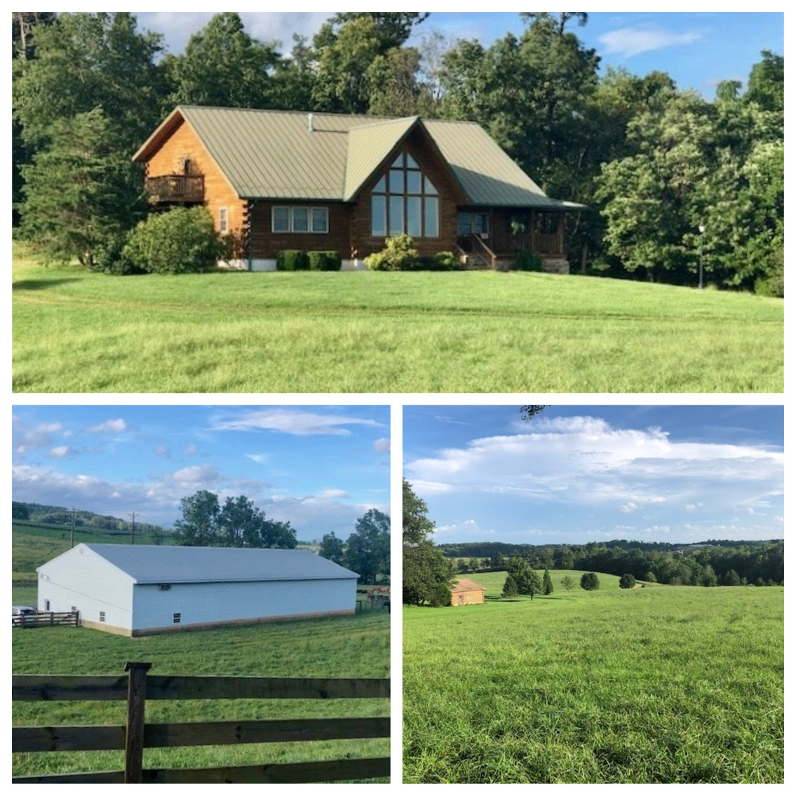 Image for Majestic 3 BR/4.5 BA Log Home on 45 +/- Acres w/5,000 sf. Shop--Augusta County, VA