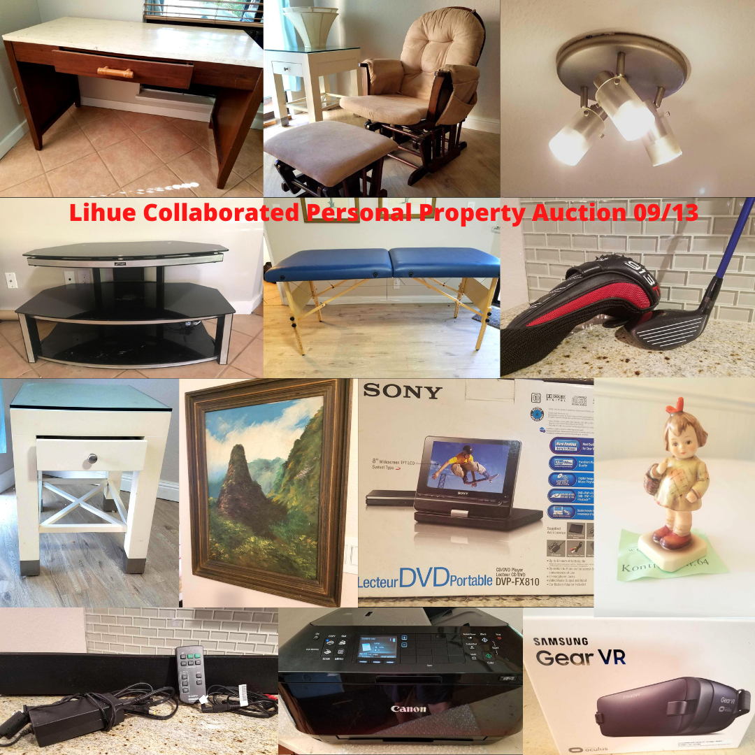 Image for Lihue Collaborated Personal Property Auction 09/13