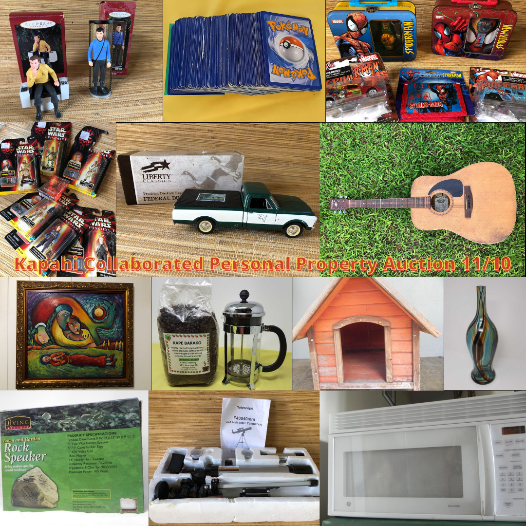 Image for Kapahi Collaborated Personal Property Auction 11/10