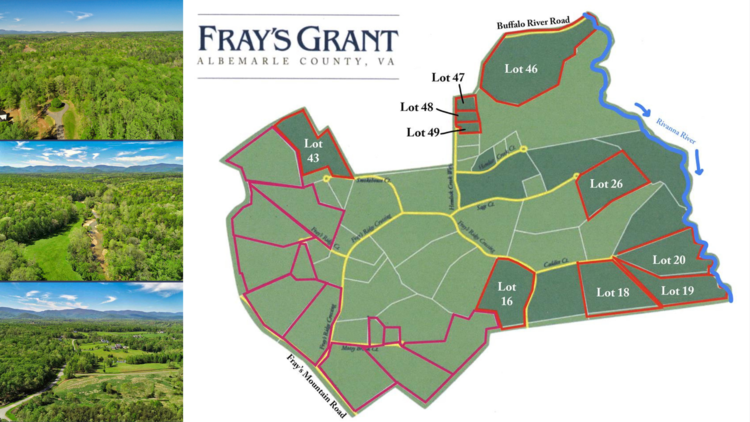 Image for 20 ± AC Luxury Residential Building Sites - Surrounded By Blue Ridge Mountains - Near Charlottesville Airport - Fray's Grant Subdivision - Earlysville, VA 22936