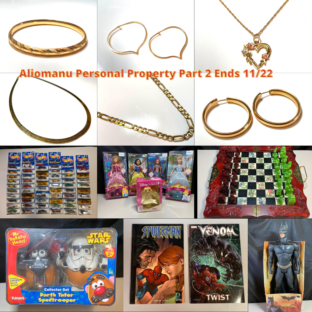 Image for Aliomanu Personal Property Part 2 Ends 11/22