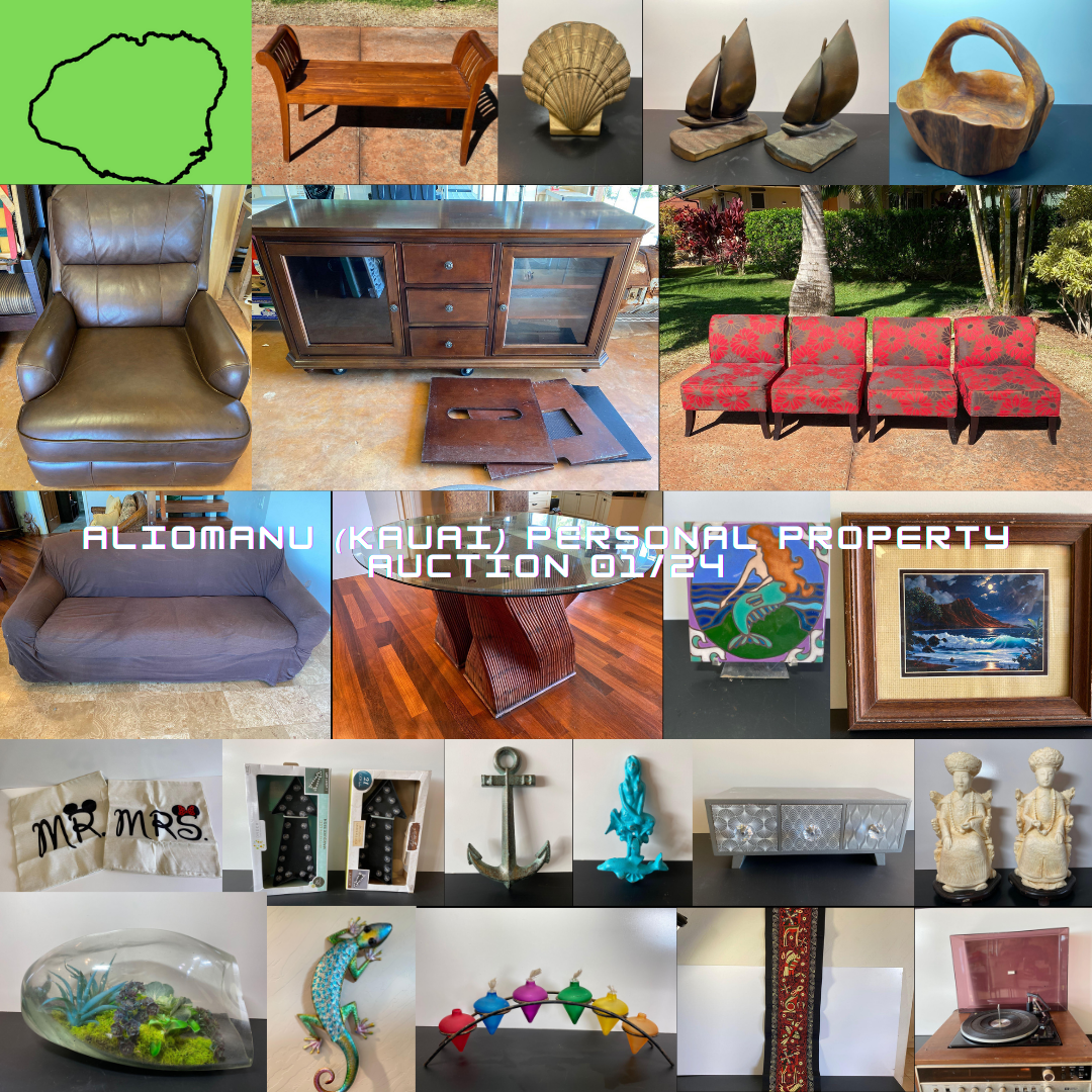 Image for Aliomanu (KAUAI) Personal Property Auction 01/24