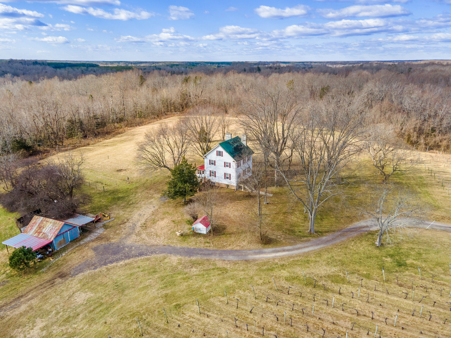 Image for 109 +/- Acres w/3 BR/2 BA  Farm House, Outbuildings & Grapevines/Vineyard--Essex County, VA