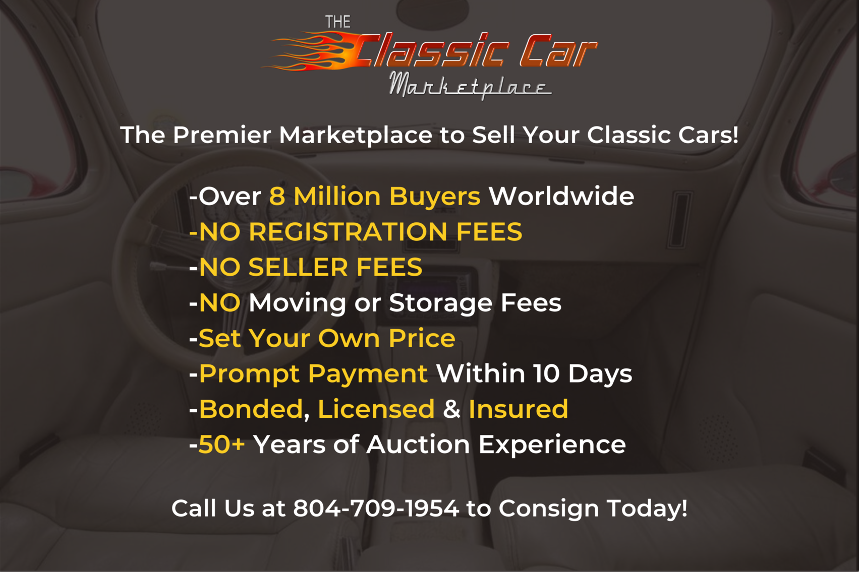 Image for Live Broadcast: Public Virtual Classic Car Auction