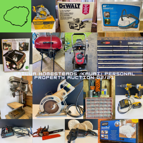 Image for Wailua Homesteads (KAUAI) Personal Property Auction 02/21