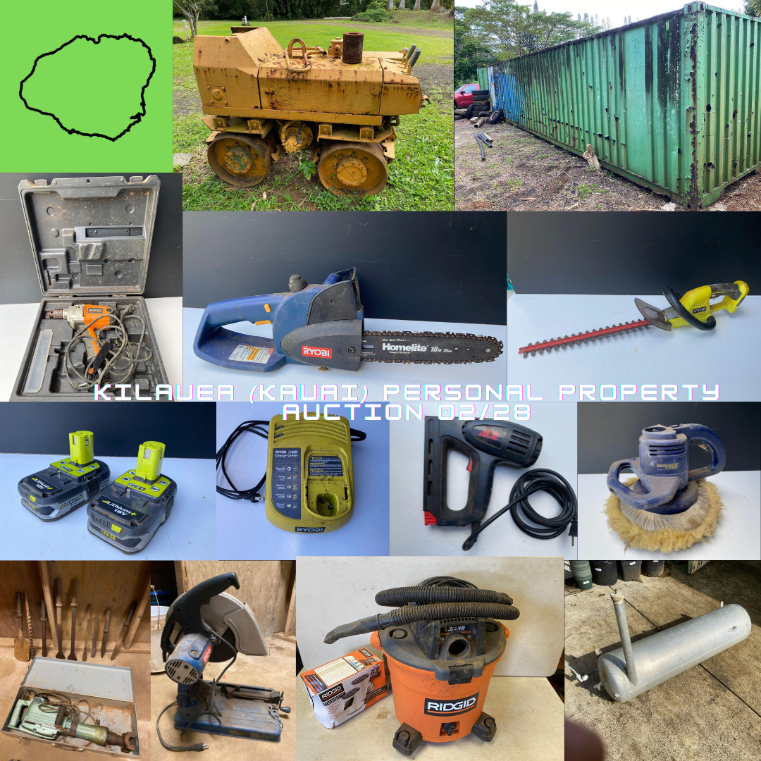 Image for Kilauea (KAUAI) Personal Property Auction 02/28