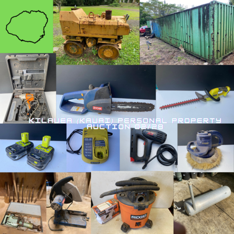 Image for Kilauea (KAUAI) Personal Property Auction 02/28