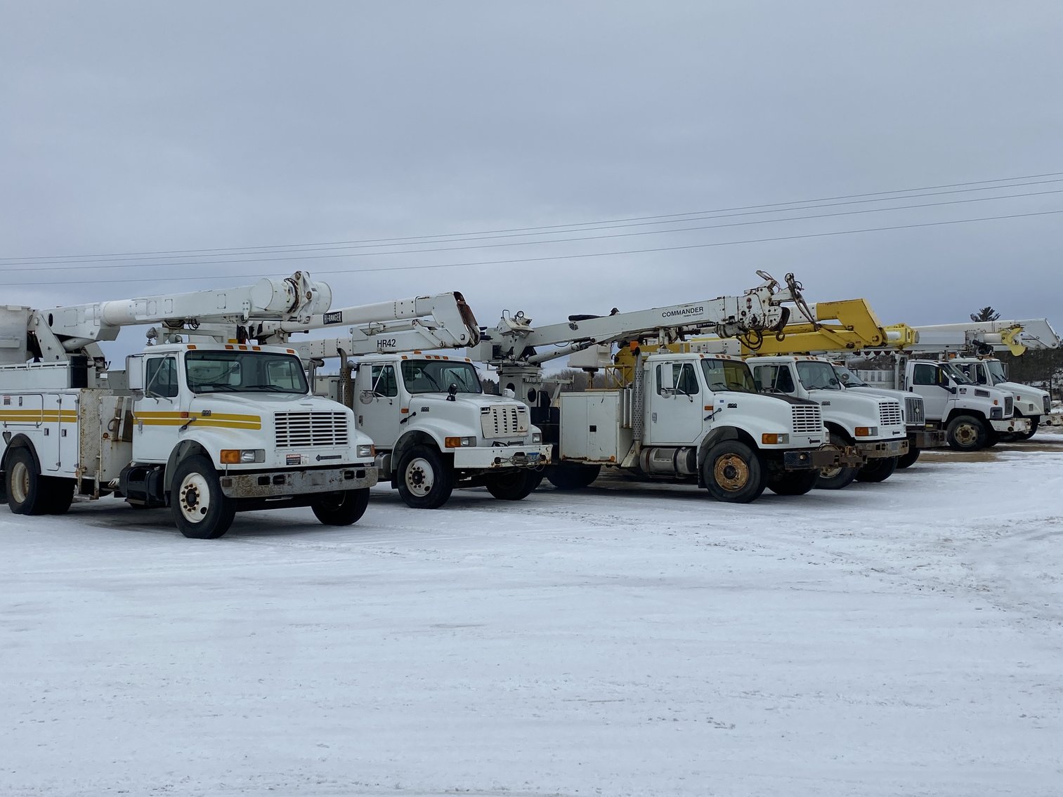Utility Contractor (8) Bucket and Digger Trucks Updating Fleet