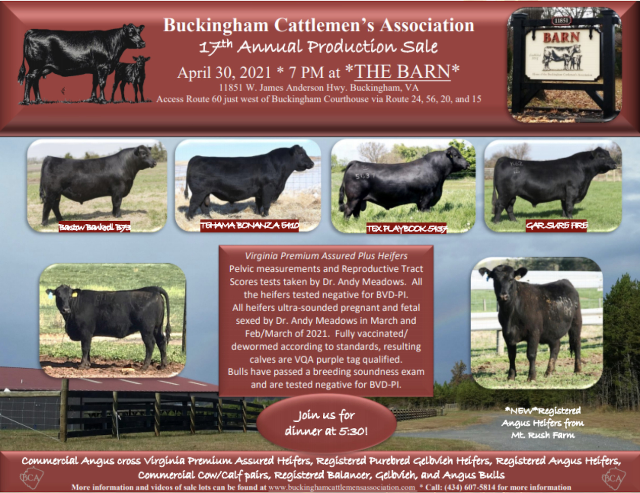 Image for Buckingham Cattlemen's Association 17th Annual Production Sale