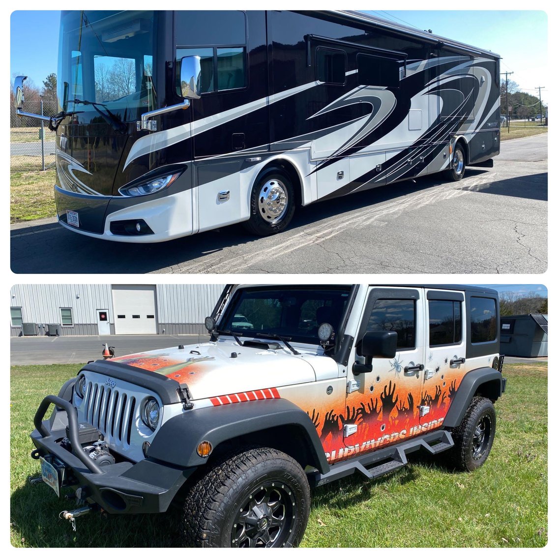 Image for 2016 Phaeton 40QBH Motor Home & 2017 Jeep Wrangler