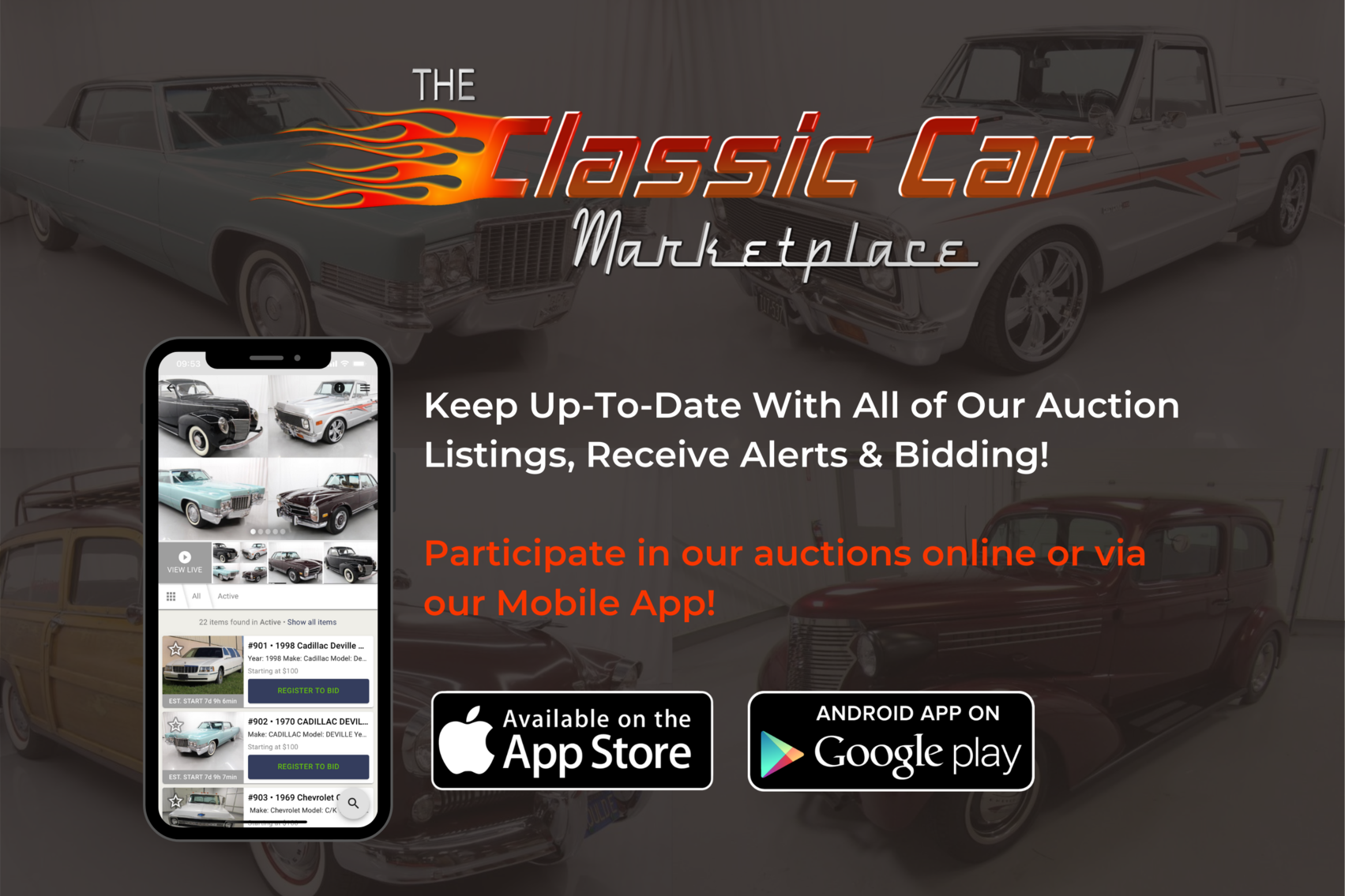 Image for Live Broadcast: Public Virtual Classic Car Auction