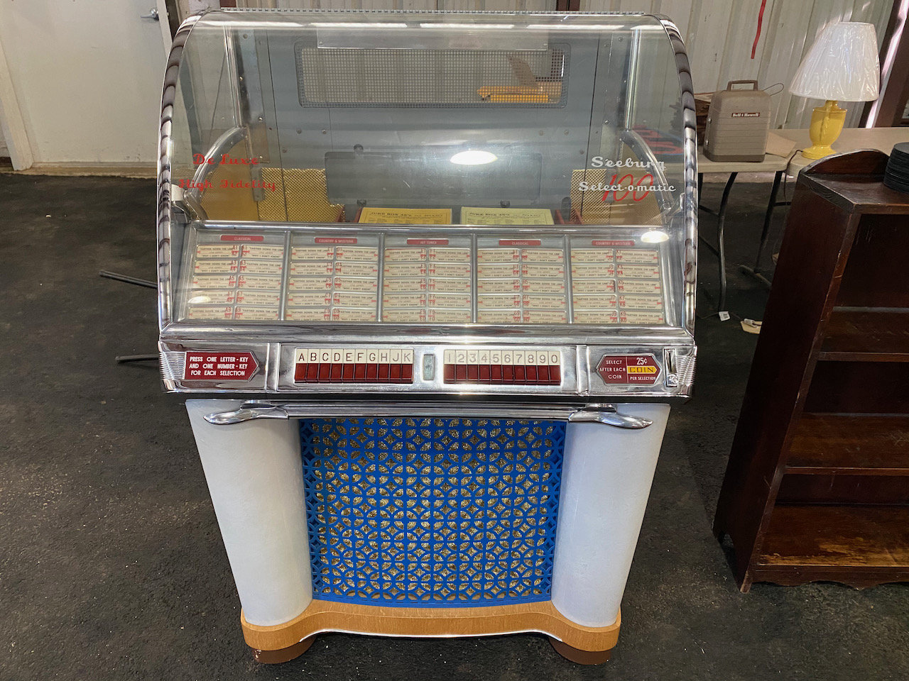 Image for Seeburg Jukebox, Catering Supplies and Equipment, Furniture, Framed Art, Paintings