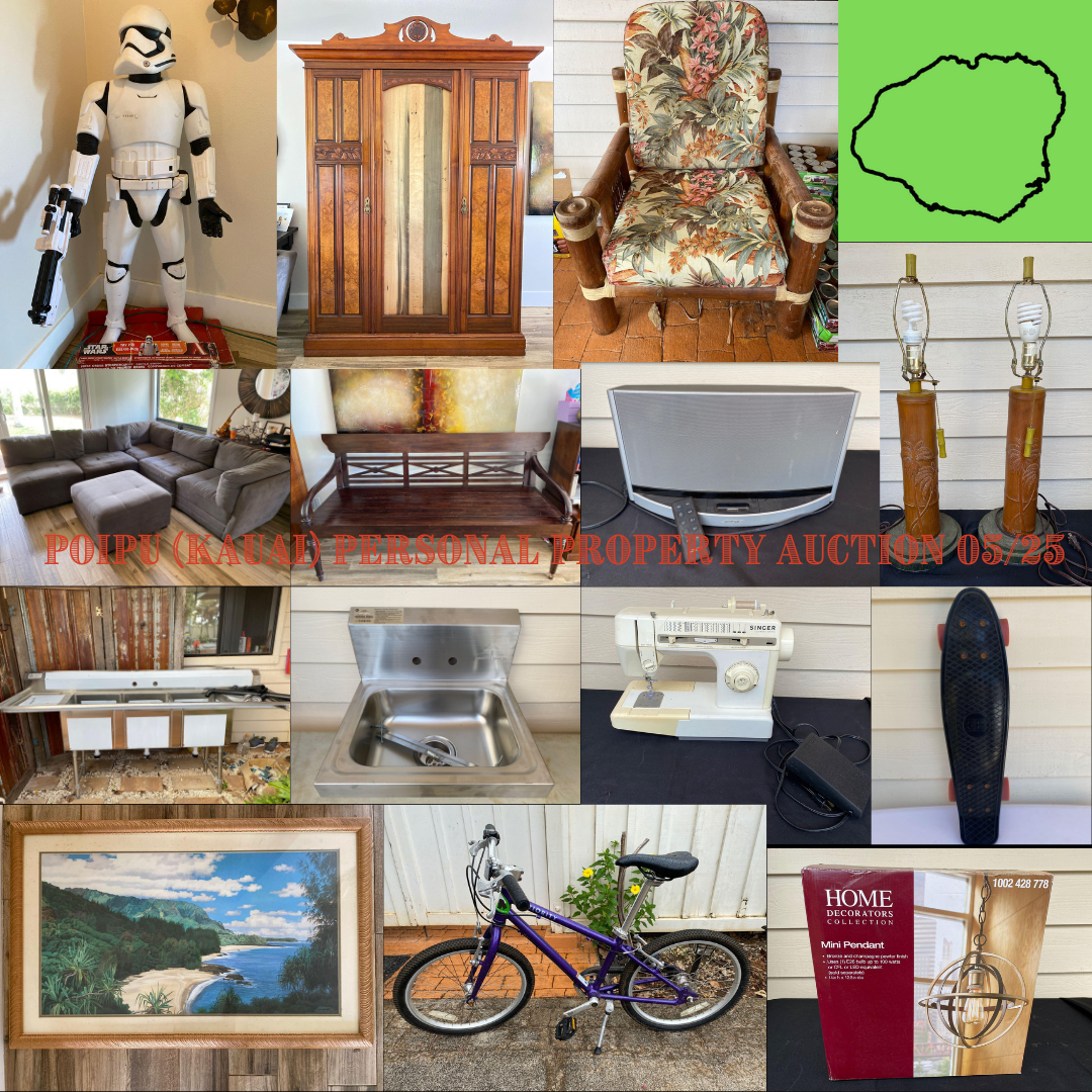 Image for Poipu (KAUAI) Personal Property Auction 05/25