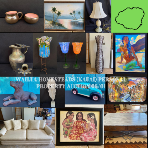 Image for Wailua Homesteads (KAUAI) Personal Property Auction 06/01