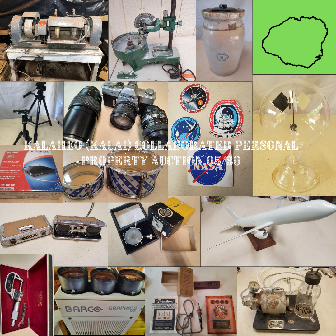 Image for Kalaheo (KAUAI) Collaborated Personal Property Auction 05/30