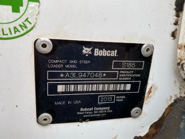 2012 Kenworth T800 Quad Axle Dump Truck, 2013 Bobcat S185 Skid Loader