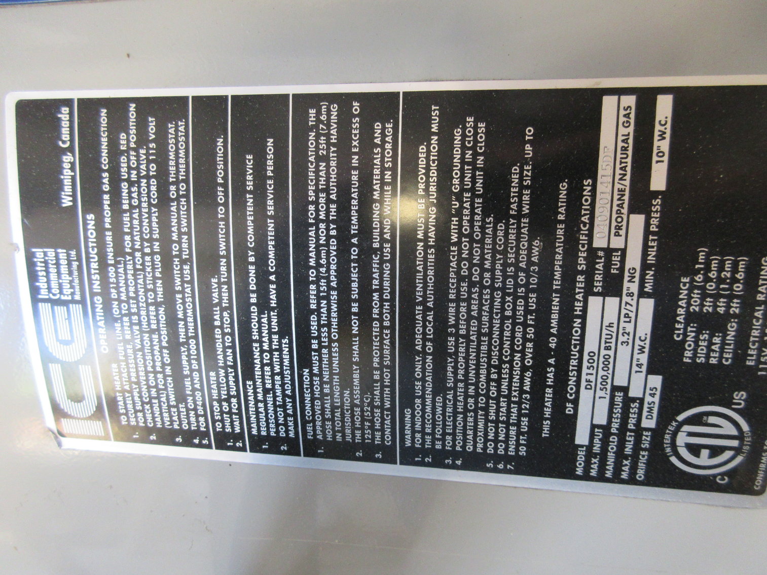 Image for Day 1 of 2 – Clarksburg, WV - Michel, Inc. Partial Business Liquidation Auction