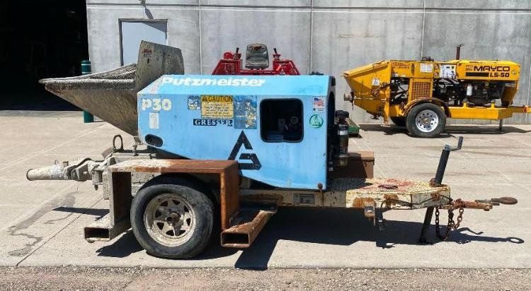 Surplus Concrete Equipment: 2003 Ford F-550 Service Truck, John Deere Gator, Pumps, Saws, Rider, Laser Levels