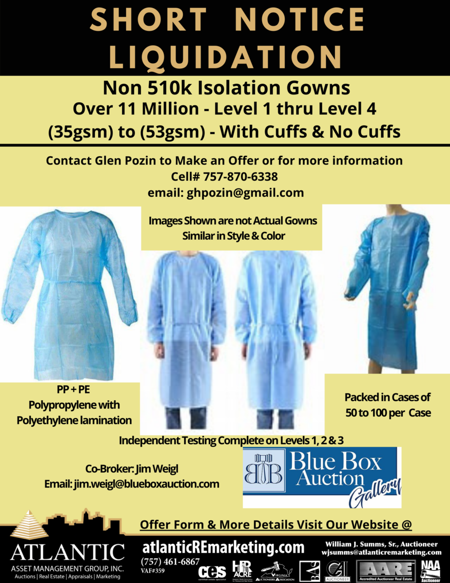 Image for Non 510k Isolation Gowns - Click Here For Details