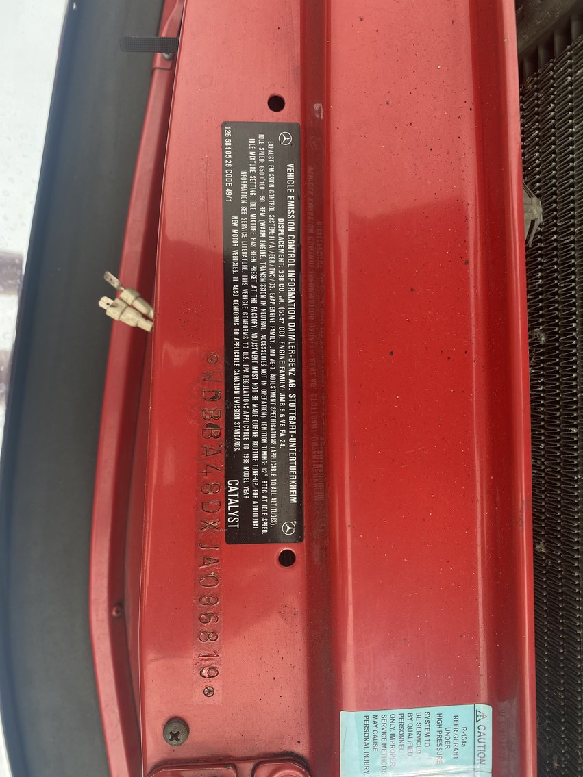 Image for 1988 Mercedes-Benz 560 Passenger Car