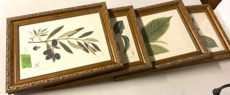 Image for Nutcrackers, Cherry Furniture, Slag Glass Lamp, Framed Art & More