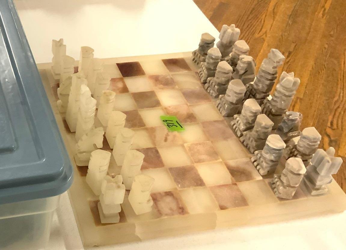 Image for Nutcrackers, Cherry Furniture, Slag Glass Lamp, Framed Art & More