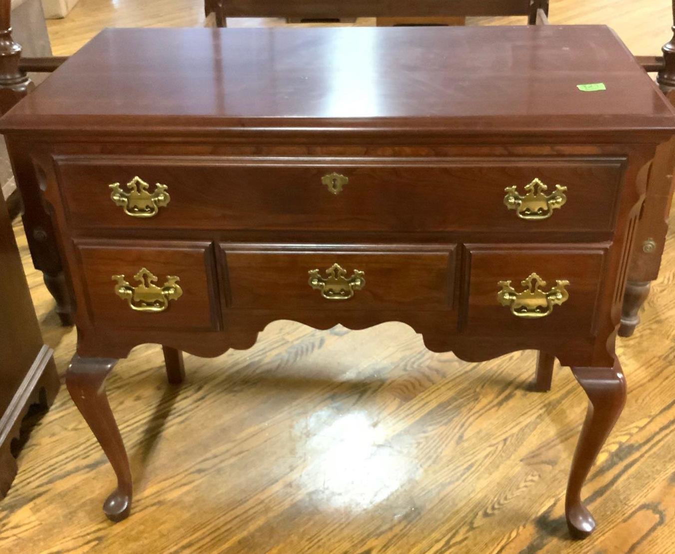 Image for Nutcrackers, Cherry Furniture, Slag Glass Lamp, Framed Art & More