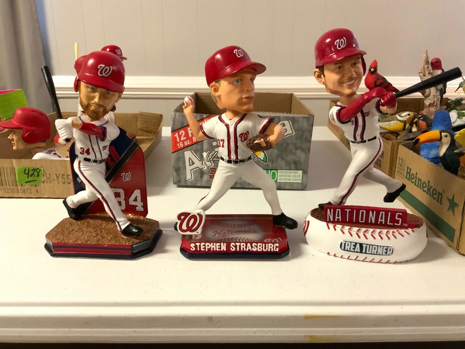 Image for Nutcrackers, Cherry Furniture, Slag Glass Lamp, Framed Art & More